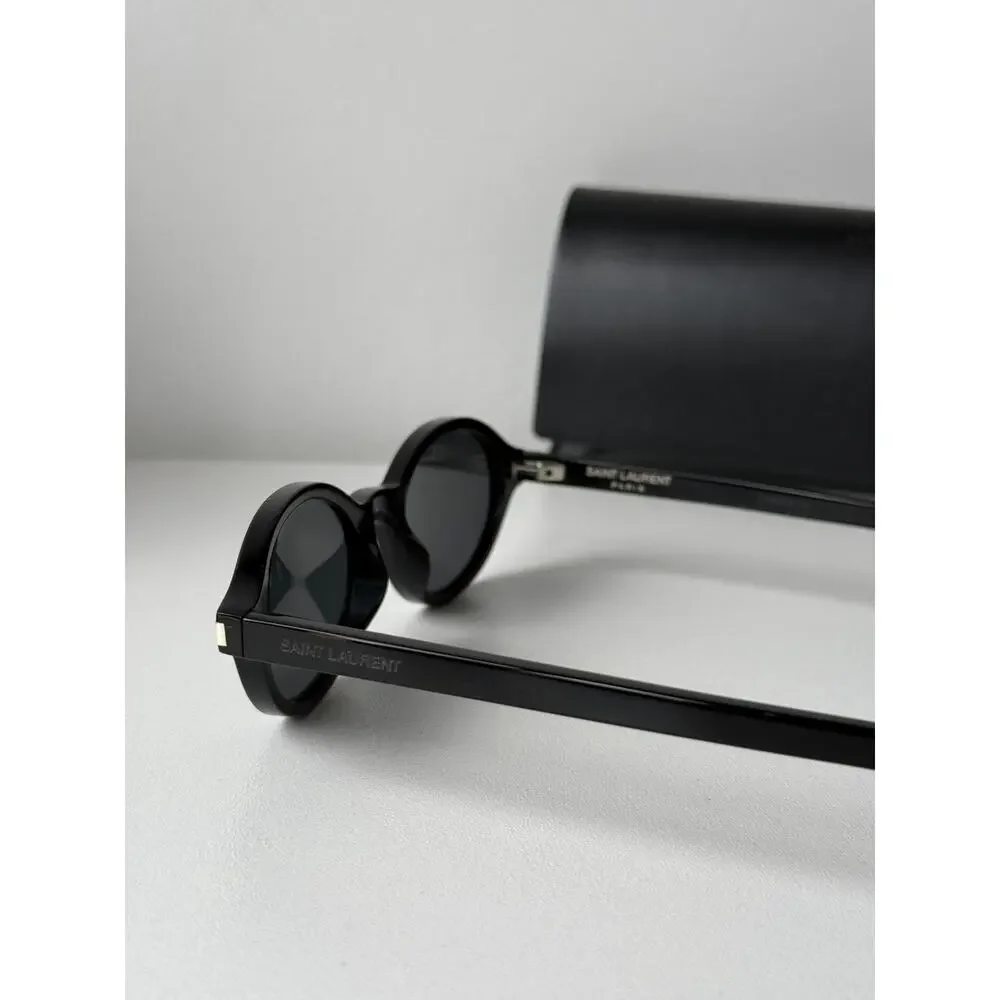 NEW Saint Laurent SL751 Jeanne Black Oval Sunglasses